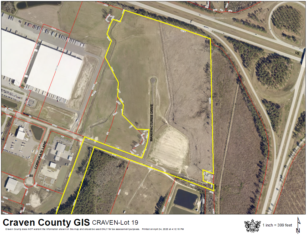 Craven County Gis Map NCSE Prospector: Economic Development Available sites, buildings 